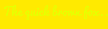 Image with Font Color E7FF00 and Background Color FFEA00